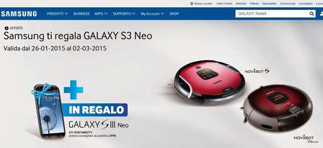 Promozione Samsung ti regala Galaxy S3 Neo