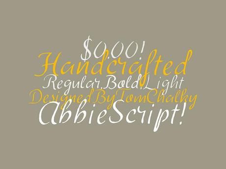 abbie script designer font