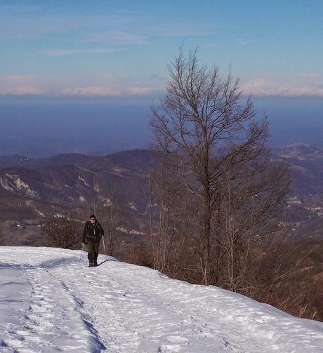 Sul Giarolo (AL) con la neve