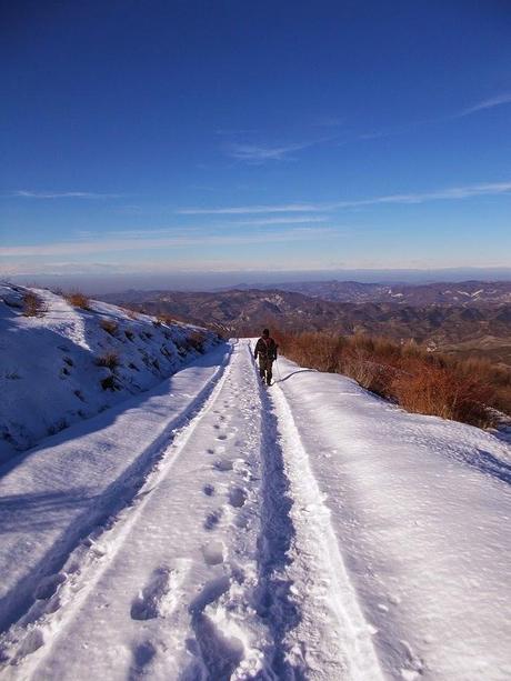 Sul Giarolo (AL) con la neve