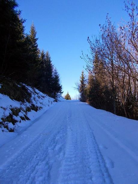 Sul Giarolo (AL) con la neve