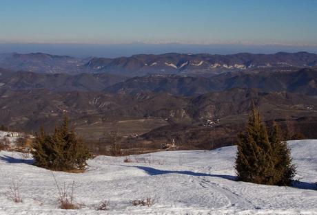 Sul Giarolo (AL) con la neve