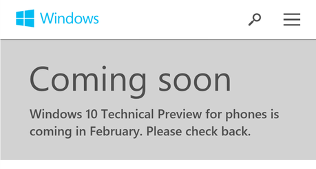 Windows 10 per Smartphone coming soon