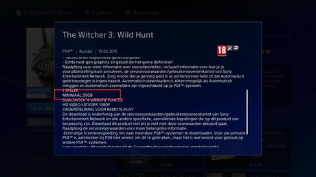 Svelate le dimensioni dell'installazione di The Witcher 3: Wild Hunt - Notizia - PS4