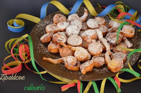 Tagliatelle dolci fritte per L'Italia nel piatto