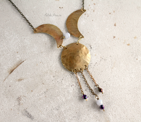 Moon phases necklace nr.03 {Moon paths series}