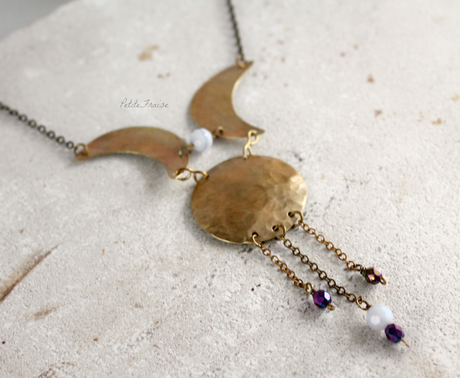 Moon phases necklace nr.03 {Moon paths series}