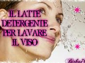 latte detergente lavare viso