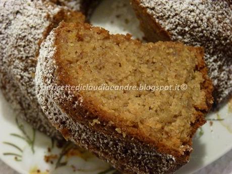 Ciambella integrale alle banane e cannella