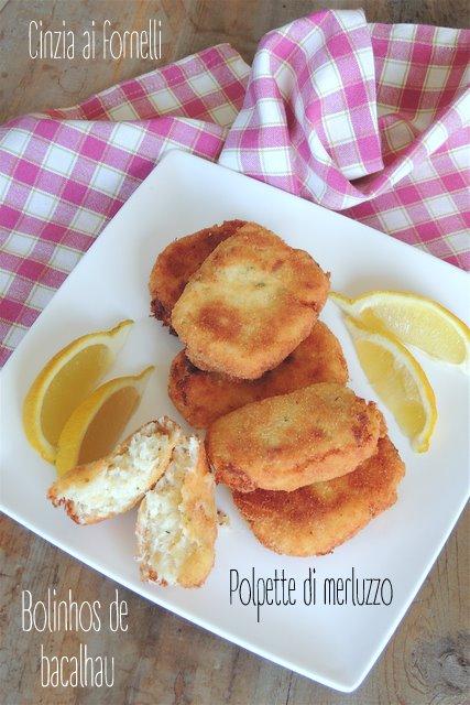 Polpette di merluzzo, bolinhos de bacalhau