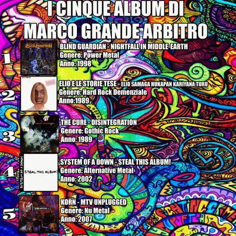 I Cinque Album Musicali della Nostra Vita!