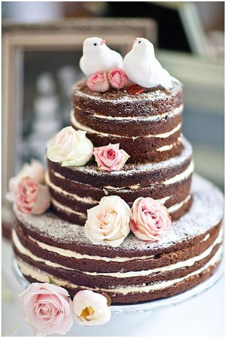 wedding nude cake