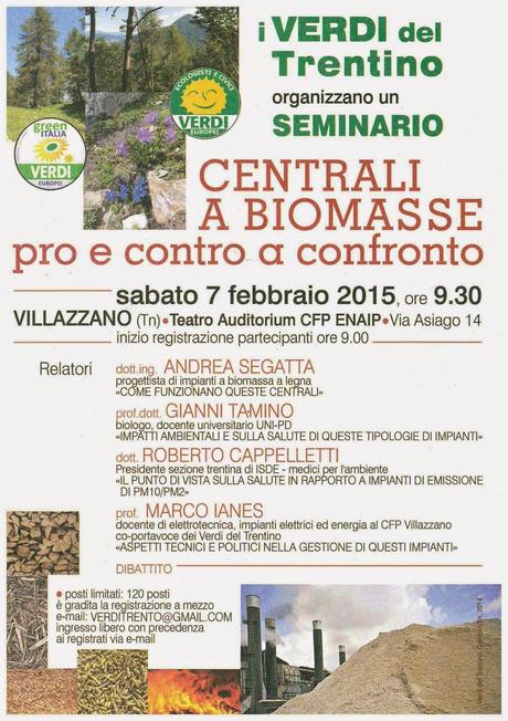 Seminario 7 febbraio ; parliamo di centrali a biomasse.