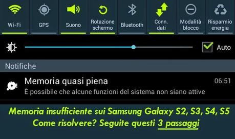 [Soluzione] Spazio di archiviazione disponibile insufficiente su Galaxy S4, S5, S2, S3?