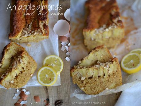 An apple,almonds and oat cake - torta di mele,mandorle e avena