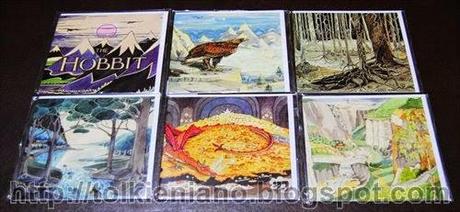 Set di cartoline de Lo Hobbit di J.R.R. Tolkien prodotte dalla Bodleian Library e la Tolkien Estate, 2014