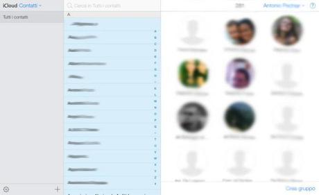 Contatti iCloud