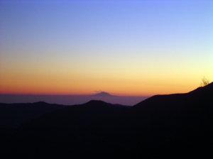 Tramonto in montagna