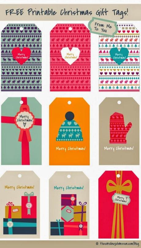 Biglietti di Natale & co. - 10 siti da cui scaricare cards, gift tags e scatoline per i vostri auguri