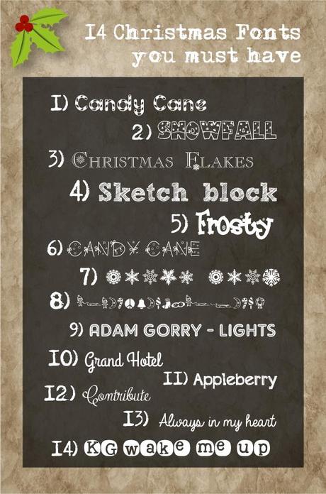 14 Fonts natalizi che non potete perdervi! - ready for Christmas time