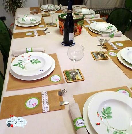 Una tavola decorata tutta da me per una serata speciale di festa in famiglia