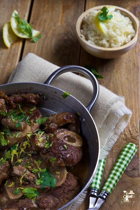 Ossobuco con riso in bianco