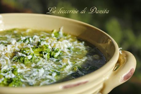 Zuppa di sparacelli (broccoletti) e patate