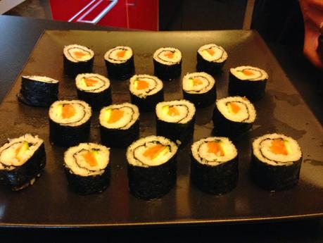 Bimby, Sushi Futomaki ed Uramaki con Verdure e Pesce