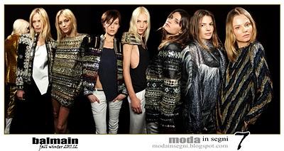 Le pagelle: BALMAIN FALL WINTER 2011 2012