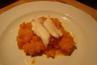 SOGLIOLE CON CREMA DI ZUCCA E PORRI