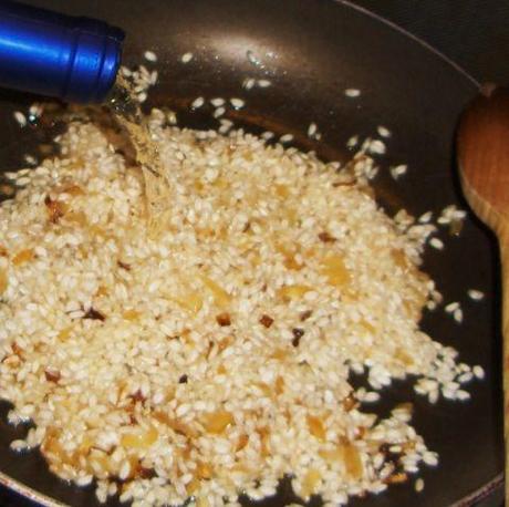 Risotto all'arancia e champagne