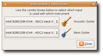 Instrument connections