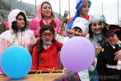 Carnevale 2011 a Positano: Le mascherine a Montepertuso