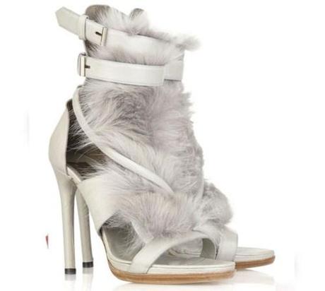 Fur in heels.