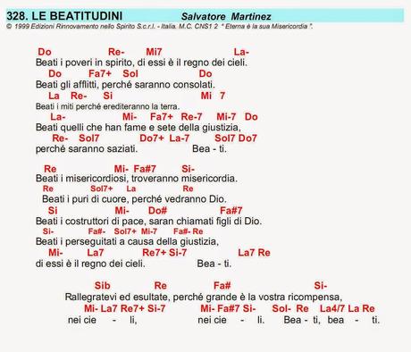 Le Beatitudini - RnS - (testo, accordi e file musicale)