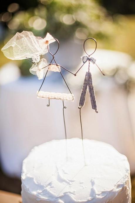 wedding cake topper:       il matrimonio bucolico di  Marta e Stefano