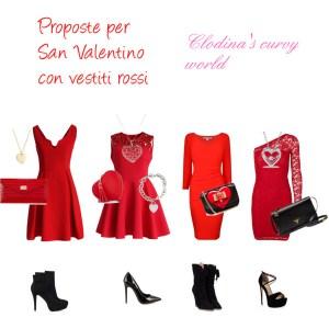 proposte pe san valentino con vestiti rossi