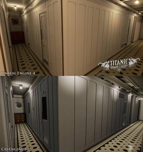 Titanic – Honor and Glory passa dal CryEngine all'Unreal Engine 4.0, vediamo le immagini di confronto