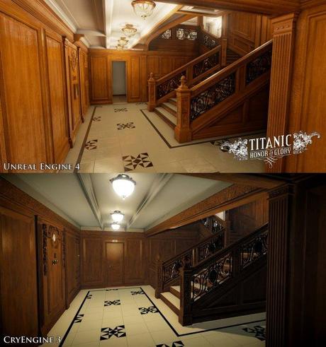 Titanic – Honor and Glory passa dal CryEngine all'Unreal Engine 4.0, vediamo le immagini di confronto