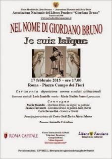 invito, 17 febbraio Giordano Bruno