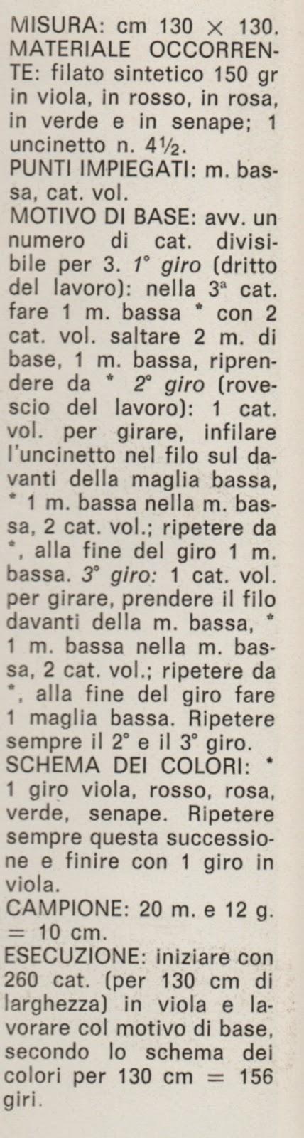 Lavori con l'uncinetto: Scialle quadrato