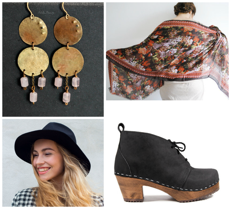 #thingstolove: how to wear chandelier earrings, brass and rose quartz