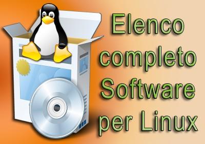 Elenco programmi per Linux