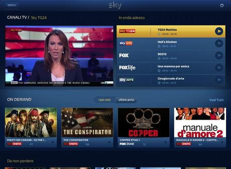 Nuovo record su Sky Go con 938mila contatti dal 26 gennaio al 1° febbraio