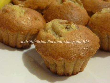 Muffin agli arachidi, nocciole e banane