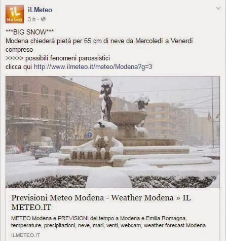 Big Snow, o delle meteobufale.