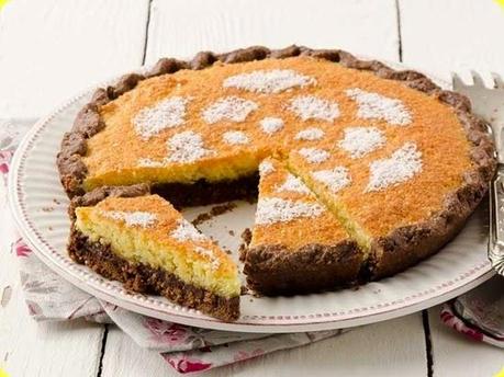 Crostata al cioccolato con crema al cocco