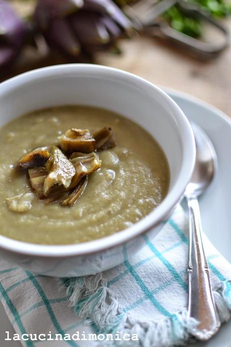 crema di carciofi e patate