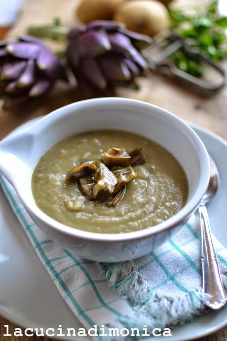 crema di carciofi e patate