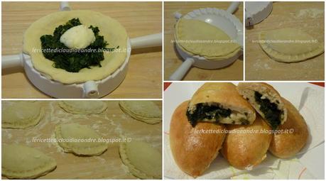 Panzerotti ripieni di spinaci e crescenza al forno